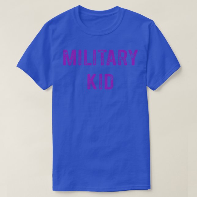 T-shirt Militaire Mois Purple Up Fierté  (Design devant)