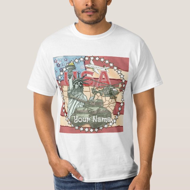 T-shirt militaire USA (Devant)
