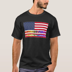 T-shirt Militant Premier Athlète Deuxième Fierté LGBQT Amé