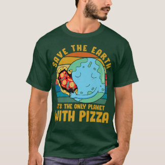 T-shirt Militante de l'environnement Pizza amante tee Drôl