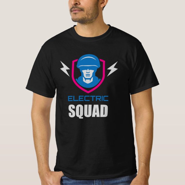 T-shirt Military Squad Soldier Neon (Devant)