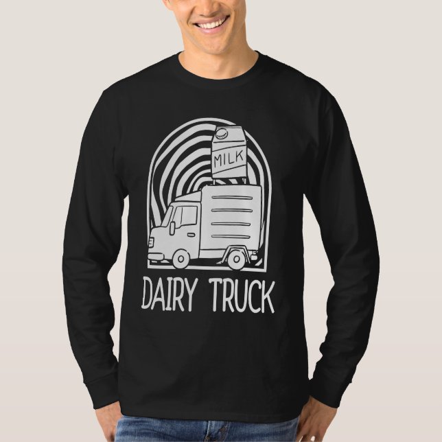 T-shirt Milk Dairy Cow  Farmer Farm Farming Milk Truck (Devant)