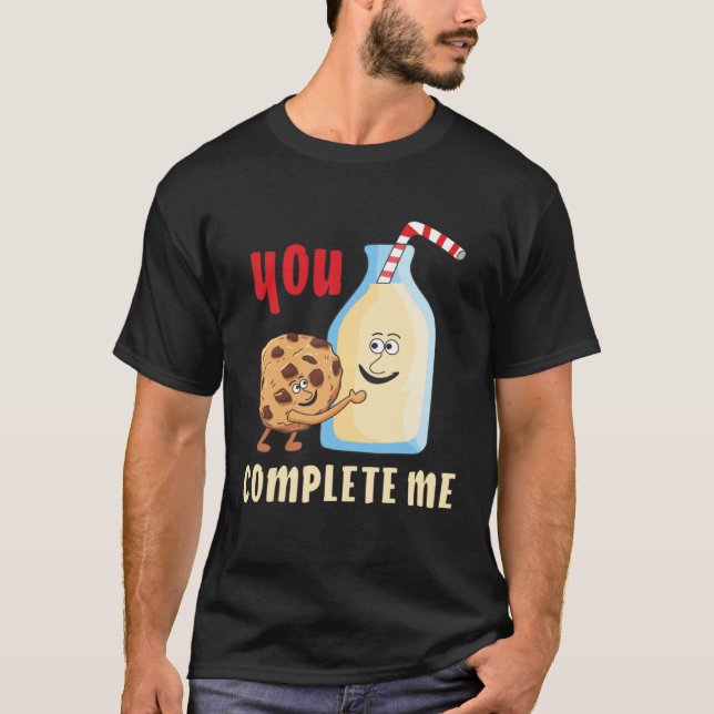 T-shirt Milk Keks You Complete Me Biscuit Milk Friends (Devant)