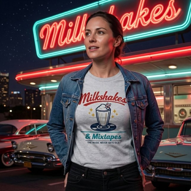 T-shirt Milkshakes & Mix-tapes (Créateur téléchargé)