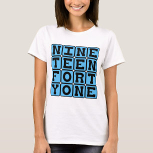 T-shirt Mille neuf cent quarante et un, Année 1941