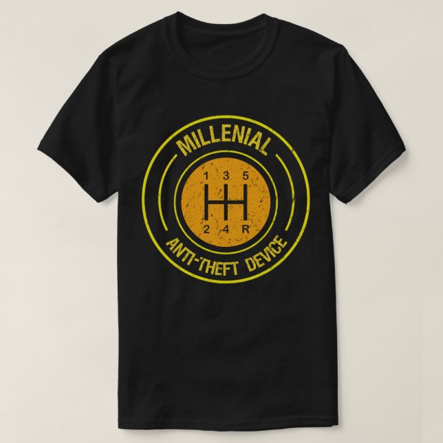 T-shirt Millenial Anti Theft Device (Design devant)