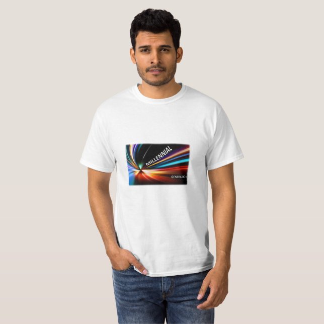 T-shirt Millennial à vitesse légère (Devant entier)