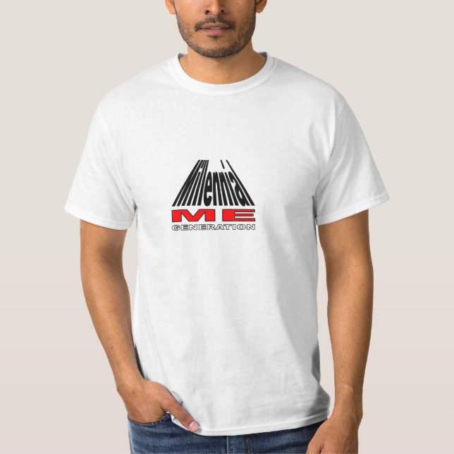 T-shirt Millennial. Génération-Y (Devant)