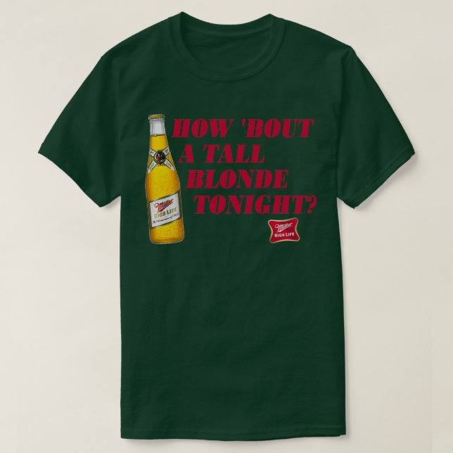 T-shirt Miller High Life Bière Grand Blonde Design 1 (Design devant)