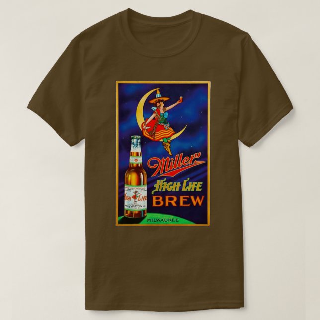 T-shirt Miller High Life Brew T (Design devant)