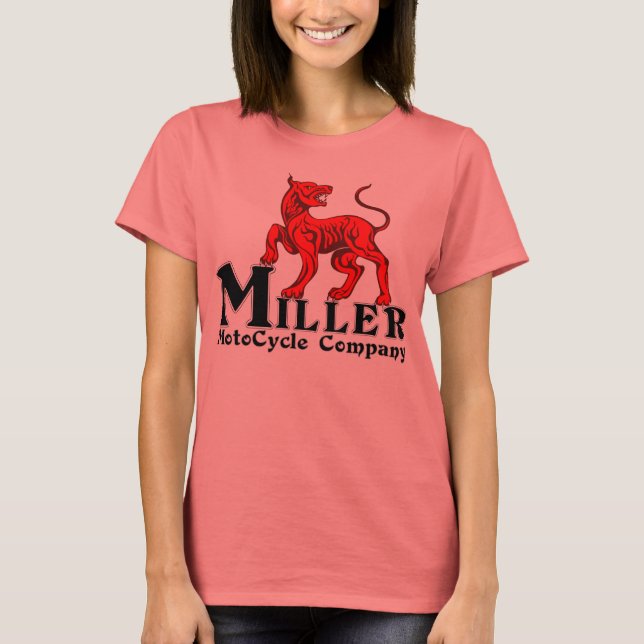 T-shirt Miller Moto Ladies ringer T (Devant)