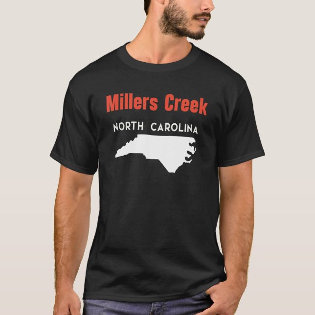 T-shirt Millers Creek Caroline du Nord États-Unis Amérique (Devant)