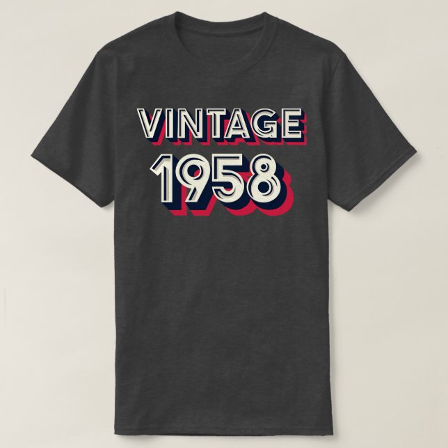 T-shirt Millésime 1958 (Design devant)