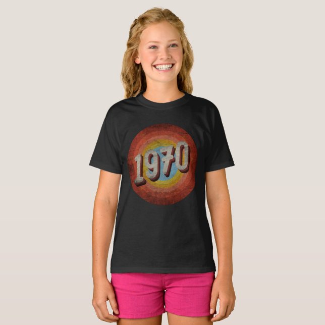 T-shirt millésime 1970 (Devant entier)