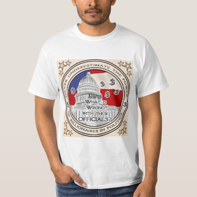 T-shirt Milliardaires Politiques (Devant)