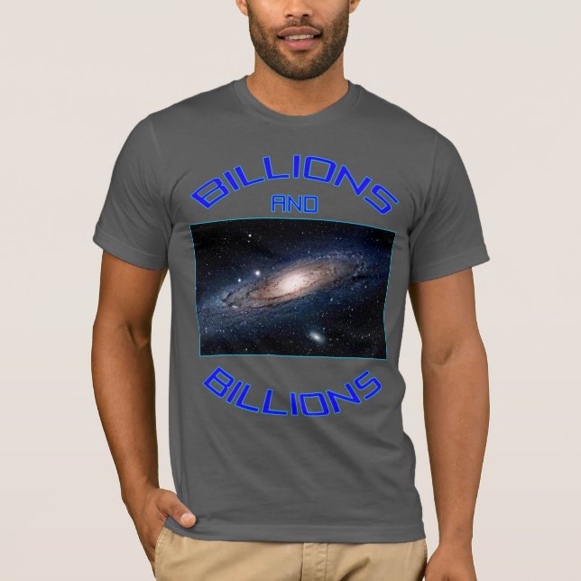 T-shirt Milliards et milliards d'étoiles (Devant)