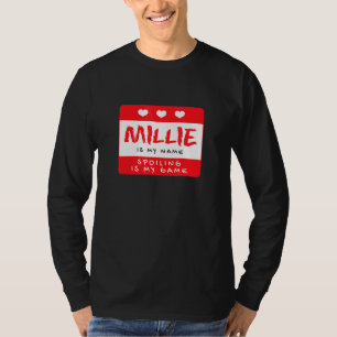 T-shirt Millie Est Mon Nom Pseudo Personnalisé Custom Ali