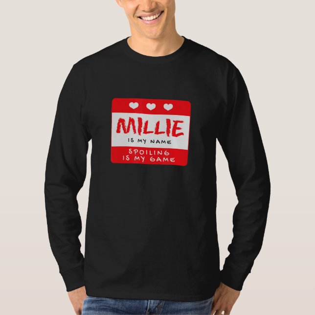 T-shirt Millie Est Mon Nom Pseudo Personnalisé Custom Ali (Devant)