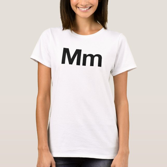 T-shirt Millimètre helvetica (Devant)