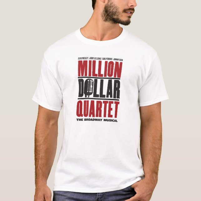 T-shirt Million de logo de quartet du dollar (Devant)