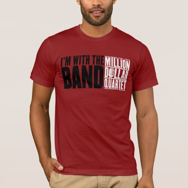 T-shirt Million de quartet du dollar "je suis avec la (Devant)