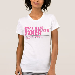 T-shirt Million de rose modéré de mars