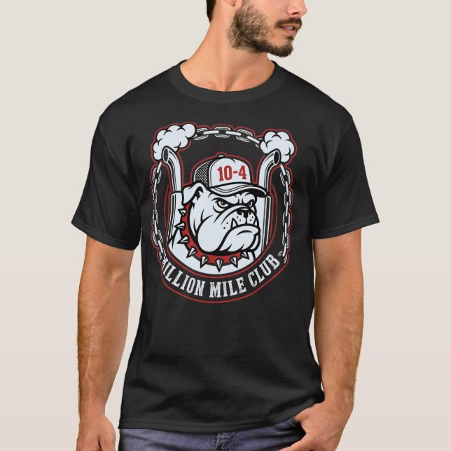 T-shirt Million Mile Club Trucker Gift (Devant)