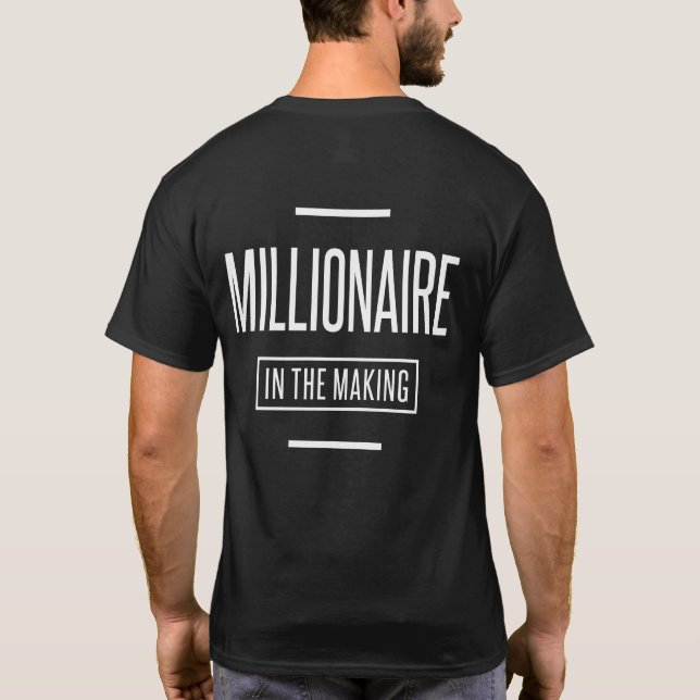 T-shirt Millionaire dans l'entrepreneuriat motivationnel (Dos)