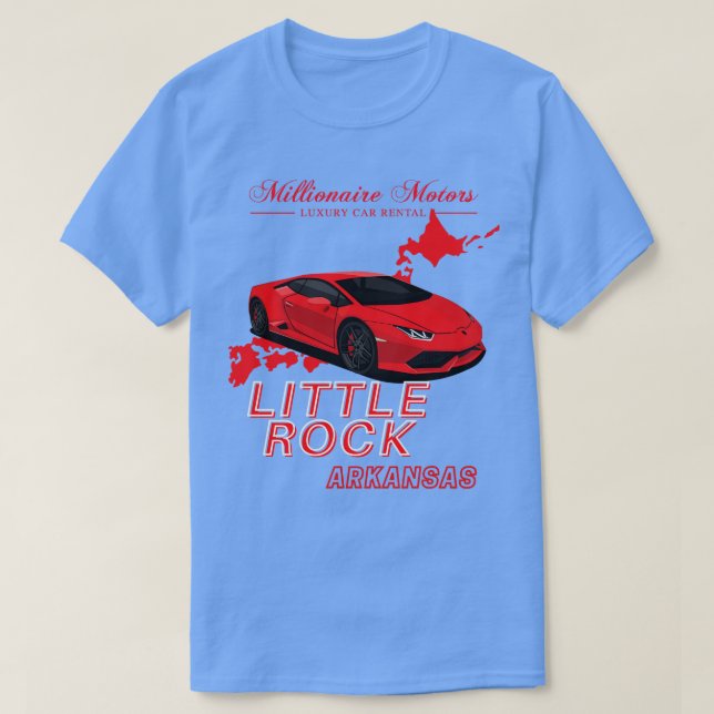 T-shirt Millionaire Motors Little Rock Red Lambo (Design devant)