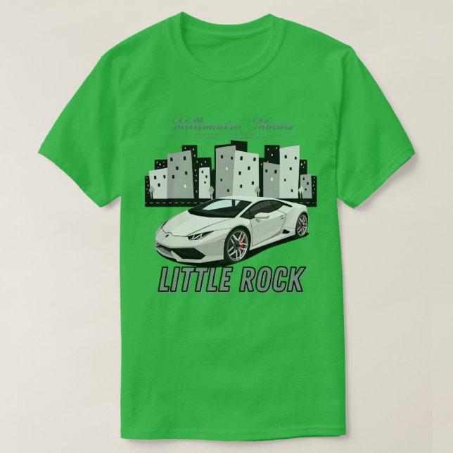 T-SHIRT MILLIONAIRE MOTORS PETITE ROCK GRAY LAMBO (Design devant)