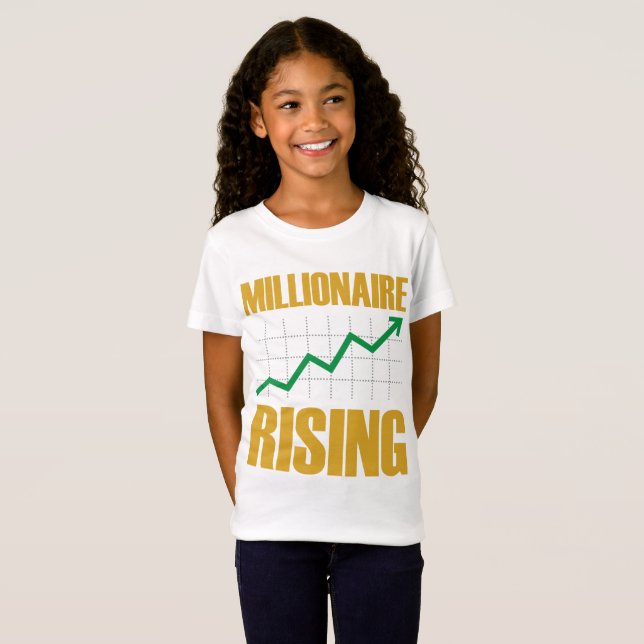 T-Shirt Millionaire Rising Girl's Jersey Tee (Devant entier)