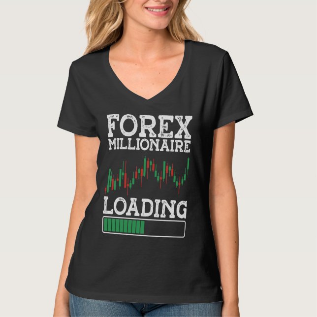 T-shirt Millionnaire Forex Chargement BACKPRINT Forex (Devant)