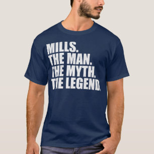 T-shirt MillsMills Nom de famille Mills nom de famille Mil