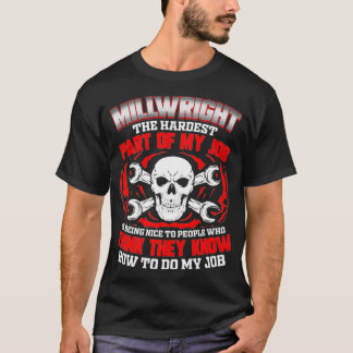T-shirt Millwright Skull Premium