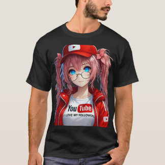 T-SHIRT MILLY Q CHICA ANIME INFLUENCER CON ROPA DE YOUTUBE