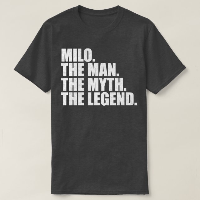 T-shirt MiloMilo Nom Milo prénom Milo (Design devant)