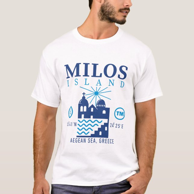 T-shirt Milos Grèce (Devant)