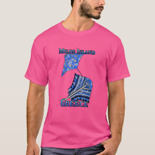 T-shirt Milos Island Grèce Vacances Tribal Stingray