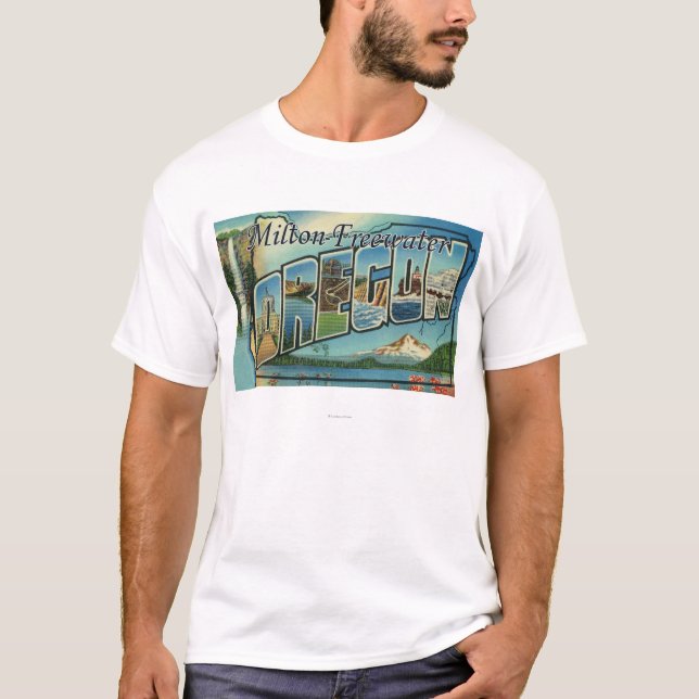 T-shirt Milton-Freewater, Orégon - grandes scènes de (Devant)