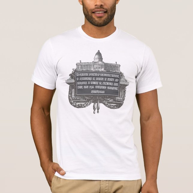 T-shirt Milton Friedman sur les accomplissements de la (Devant)