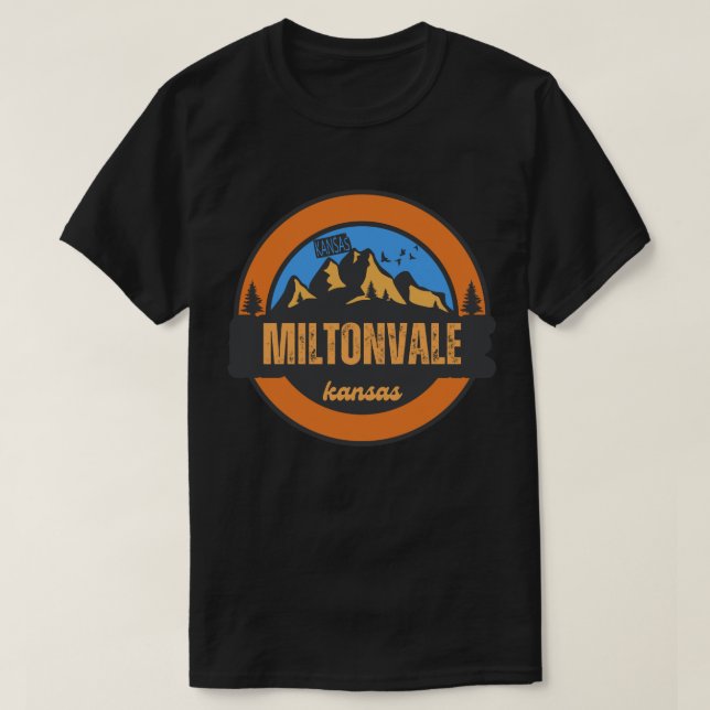 T-shirt Miltonvale, Kansas (Design devant)