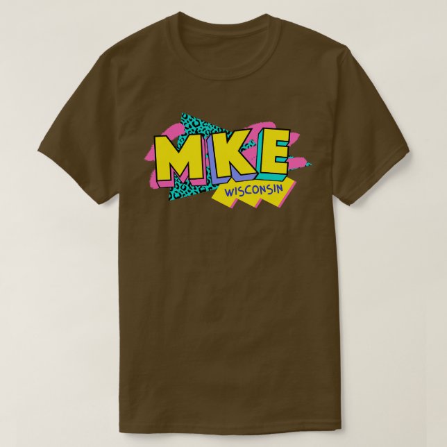 T-shirt Milwaukee MKE Rad Memphis Style 90s (Design devant)