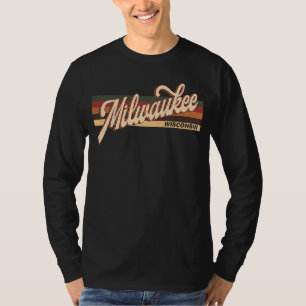 T-shirt Milwaukee Wisconsin Style années 80