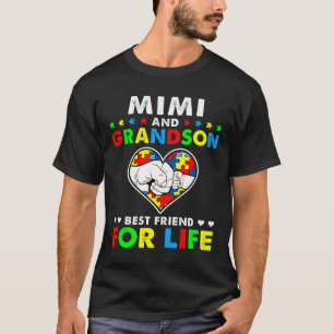 T-shirt Mimi And Grandson Best Friend For Life Autism Awar