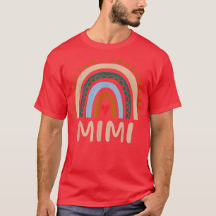 T-shirt Mimi Arc-en-ciel Grand-mère mignonne Fête Mimi drô