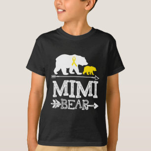 T-shirt Mimi Bear Chilhood Cancer Awareness Mimi Of A War