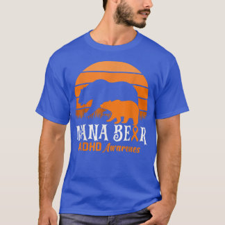 T-shirt Mimi Bear TDAH Maman Journée nationale de sensibil