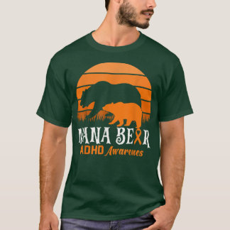 T-shirt Mimi Bear TDAH Maman Journée nationale de sensibil