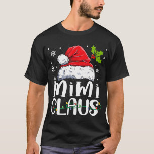 T-shirt Mimi Claus Pajama de Noël Famille Correspondant No