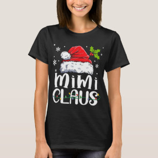 T-shirt Mimi Claus Pajama de Noël Famille Correspondant No